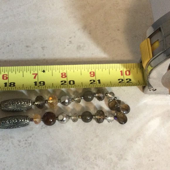 Multi-colored earth tone glass bead 21” necklace - Picture 8 of 8